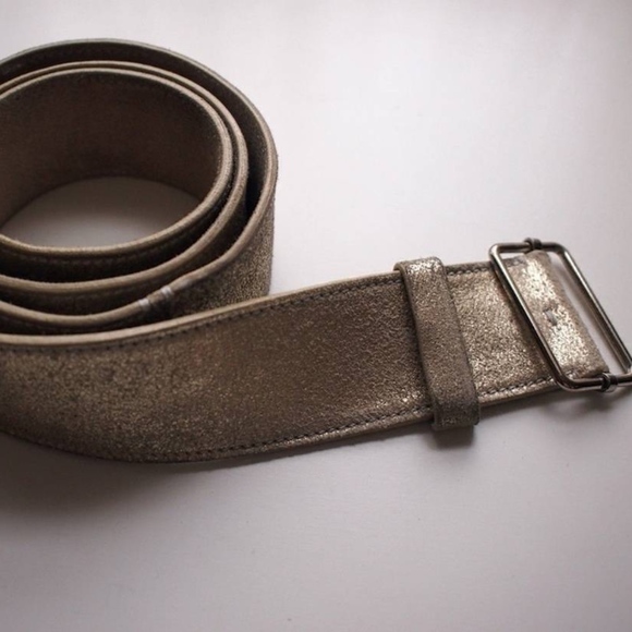 Marc Jacobs Accessories | Marc Jacobs Leather Belt One Size Silver ...